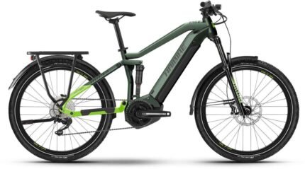 Haibike Adventr FS 8 läikiv metall / roheline õun must