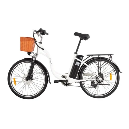 DYU C6 – 26-Zoll-Elektrofahrrad für die Stadt mit herausnehmbarem Akku